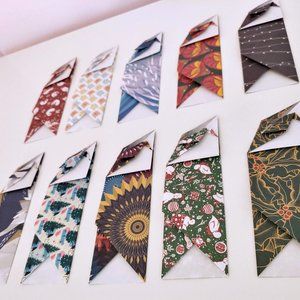 10 Pack Christmas Paper Chopstick Sleeves | Pack B